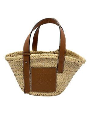 Loewe Tote Bag Basket Beige Brown Leather